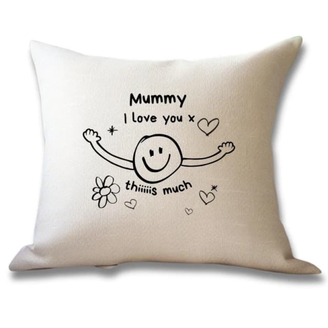 Aye Do Gifts I Love You This Much Cushion for Mummy - 7235 White unisex One Size