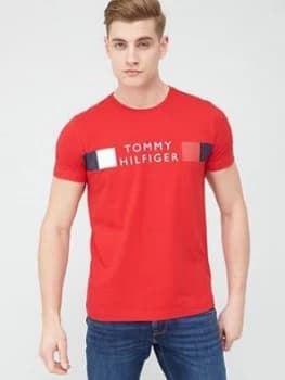 Tommy Hilfiger Rwb Stripe T-Shirt - Primary Red