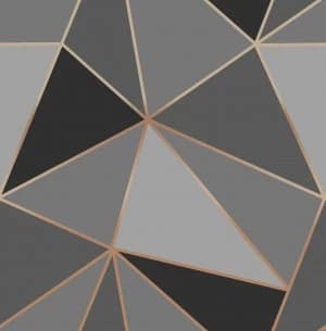 Fresco Apex Geo Charcoal Wallpaper