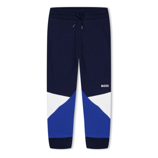 Boss Block Closed Hem Jersey Jogging Bottoms Infants - Blue Blue 9 - 12 Months
