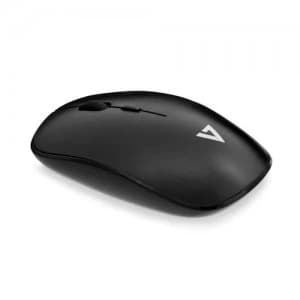 V7 Low Profile Wireless Optical Mouse - Black