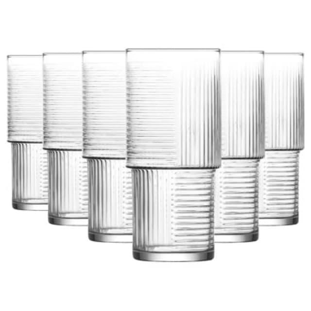 LAV Glassware Lav Helen Stacking Highball Glasses - 515Ml - Pack Of 6