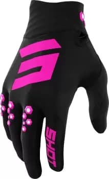 Shot Contact Motocross Gloves, black-pink, Size 2XL, black-pink, Size 2XL