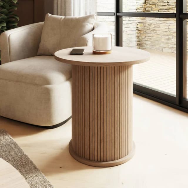 GFW Omari Side Table in Light Oak Light Oak Unisex