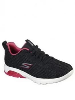 Skechers Go Walk Air Trainer - Black Hot Pink