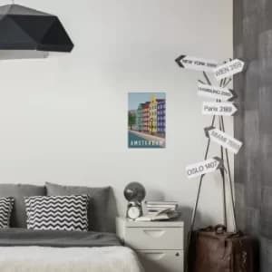 Amsterdam Multicolor Decorative Metal Wall Accessory