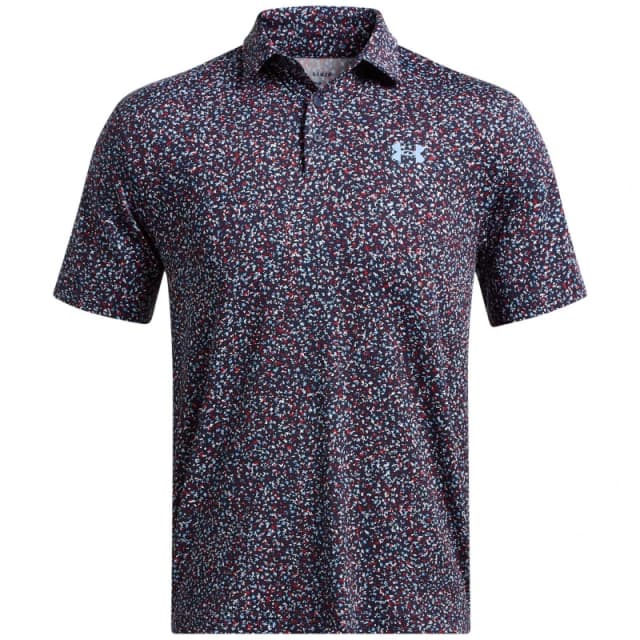 Under Armour Mens Playoff Short-Sleeve Performance Polo Shirt Blue male S