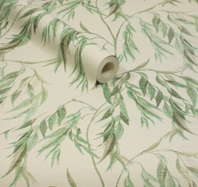 Arthouse Willow Tree White/Green Wallpaper White