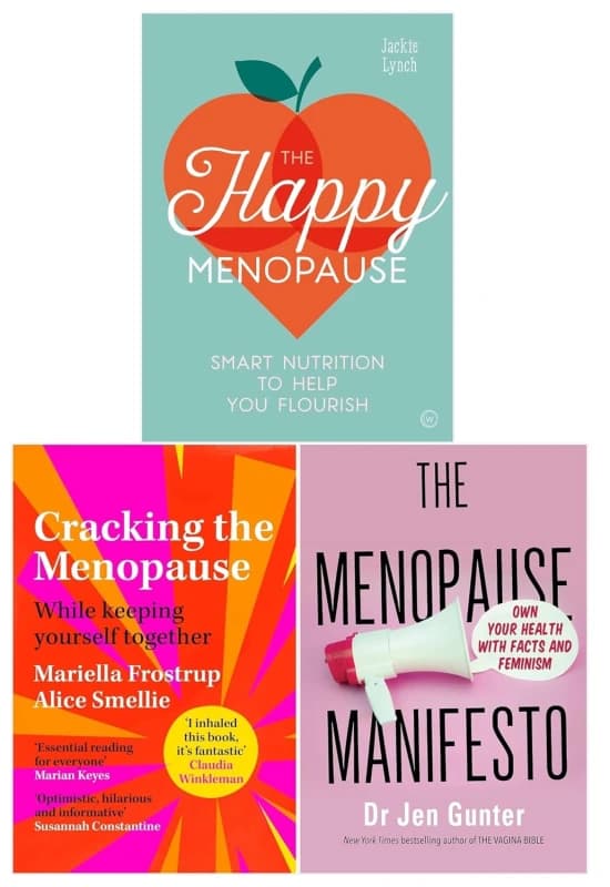 Menopause Manifesto, Cracking the Menopause and The Happy Menopause 3 Books Collection Set Lets Buy Books Books