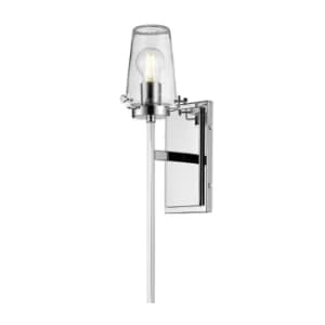Alton 1 Light Wall Light, Chrome, IP44, E27