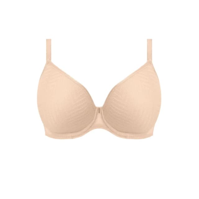 Freya Womens plunge t-shirt underwired molded bra Freya Tailored Beige Female 75I