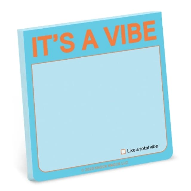 Knock Knock It's a Vibe Sticky Note Other printed item