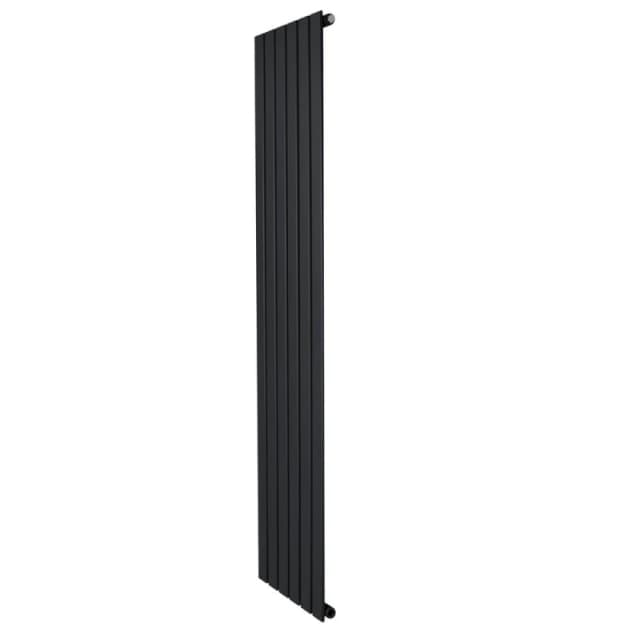 Monstershop Flat Single Column Radiator - 1800 x 420mm - Black Unisex