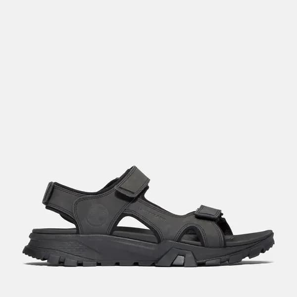 Timberland Lincoln Peak Two-strap Sandal For Men In Black Black, Size 11.5