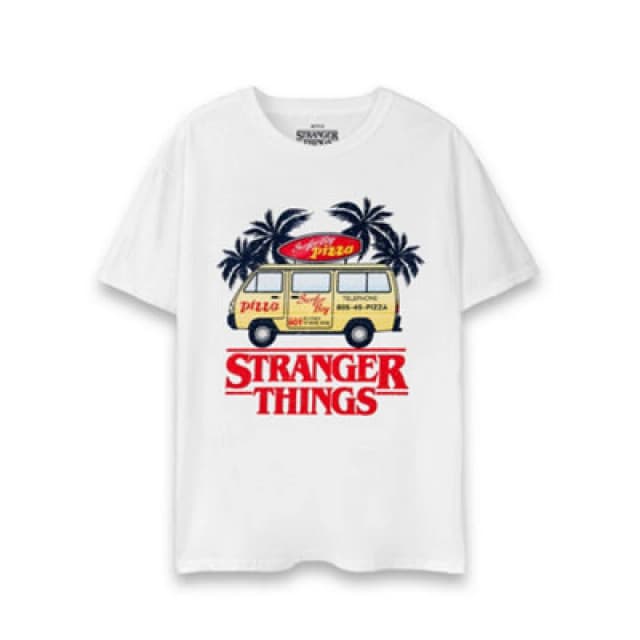 Stranger Things Stranger Things Short Sleeved T-Shirt in White Size: Small White S Unisex 5063203037438