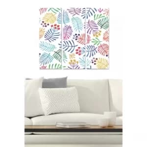 MDF98512024 Multicolor Decorative MDF Painting (3 Pieces)