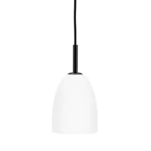 Jazz Opal, Black Dome Pendant Ceiling Light 12cm
