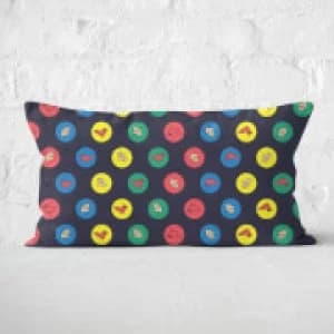 Twister Black Rectangular Cushion - 30x50cm - Soft Touch