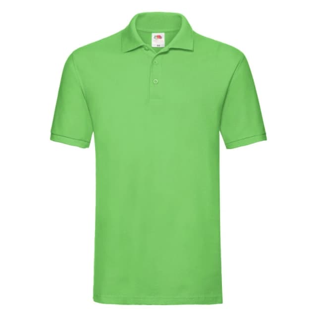 Fruit Of The Loom Fruit of the Loom Men Premium Pique Polo Shirt in Lime Size: Small Lime S Male 5063470860333