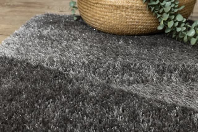 RugsX Bathroom Rug Synergy, Glamour, Non-Slip, Soft - Lurex Grey 50X80 Cm