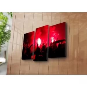 3PATK-53 Multicolor Decorative Canvas Painting (3 Pieces)