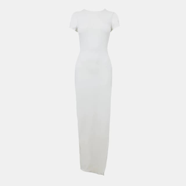 Jack Wills Open Back Maxi Dress - White White 6