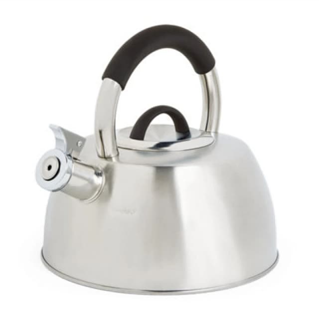 Vonshef Whistling Stove Top Kettle, Induction Safe, Stainless Steel W/ Silver Finish, Suitable For All Hob/stove Types, 2.5 Litre