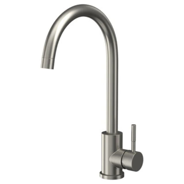 Scudo Manhattan Brushed Stainless Steel Kitchen Mixer Tap T42