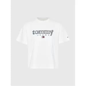 Tommy Jeans Tjw Cls Tartan 1 Tee - White