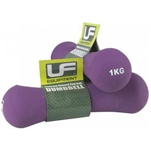 UFE Bone Dumbbells Neoprene Covered 1.0KG Purple (Pair)