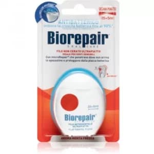 Biorepair Oral Care Anti Bacterial Non Waxed Ultra Flat Dental Floss 30m