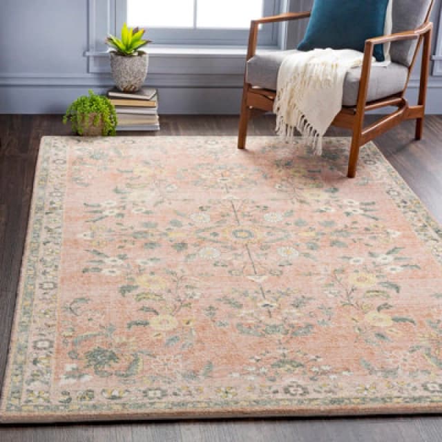 Livabliss Vintage Oriental Boho Butter Ileana Area Rug 160 X 230 Cm - Easy Care, Non Shedding, Ideal For Living Room & Bedroom