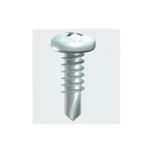 00834PPSD Pan Head Self Drill Screw BZP 8 x 3/4' Box of 1000 - Timco