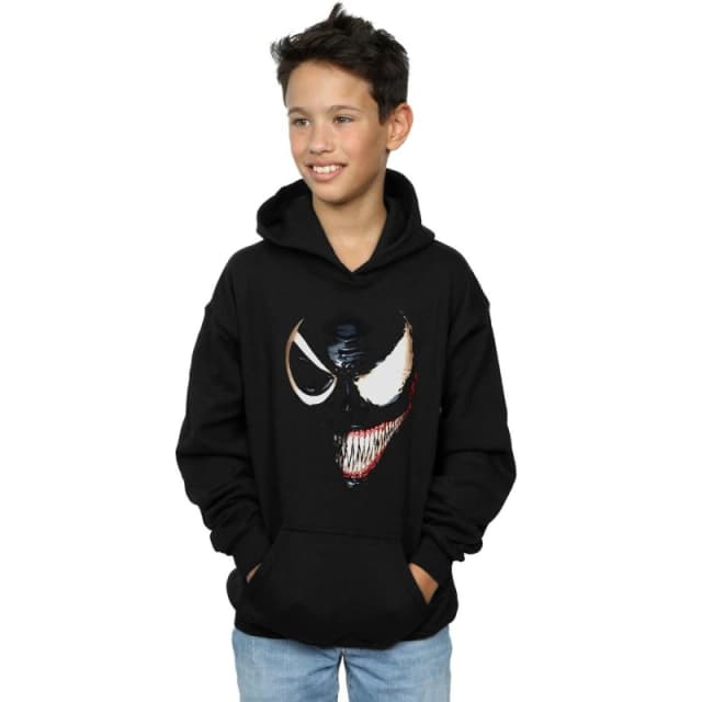 Marvel Venom Split Face Hoodie Black male