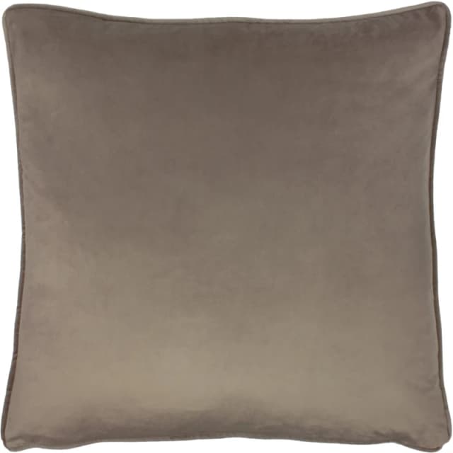 Evans Lichfield Opulence Soft Velvet Filled Cushion, Brown 5.02553E+12