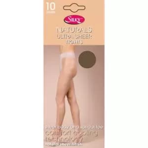 Silky Womens/Ladies Naturals Ultra Sheer Tights (1 Pair) (Large (42a-48a)) (Nude)