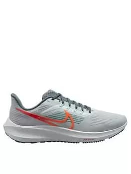 Nike Air Zoom Pegasus 39 - Grey/Orange, Grey/Orange, Size 12, Men