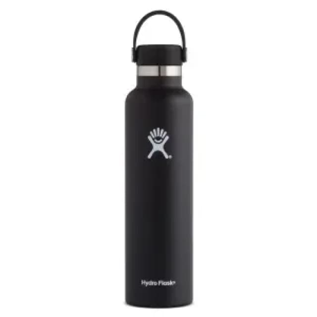 Standard thermos Hydro Flask with standard mouth flex cap 24 oz Noir Unisex TU