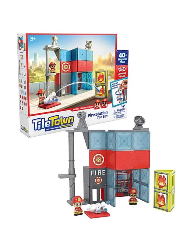 Tile Town Tile Town Firehouse Set Male TL36701