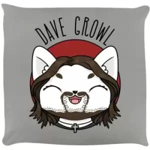 VI Pets Dave Growl Filled Cushion (One Size) (Grey) - Grey