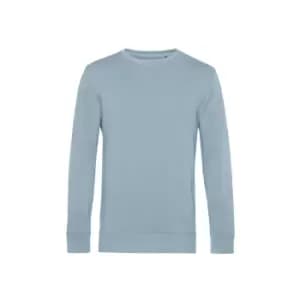 B&C Mens Organic Crew Neck Sweat (3XL) (Blue Fog)