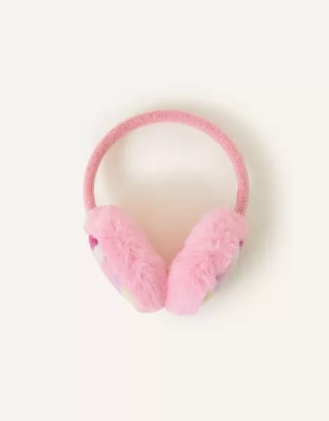 Girls Stripe Knit Earmuffs
