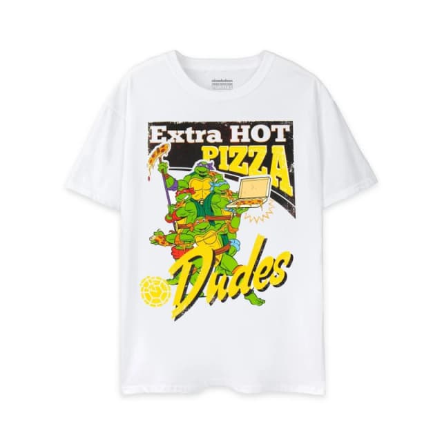 (XXX-Large) Teenage Mutant Ninja Turtles Short Sleeved T-Shirt (Mens White)