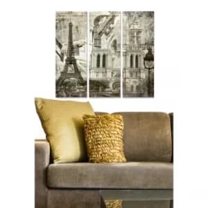 MDF206246539 Multicolor Decorative MDF Painting (3 Pieces)