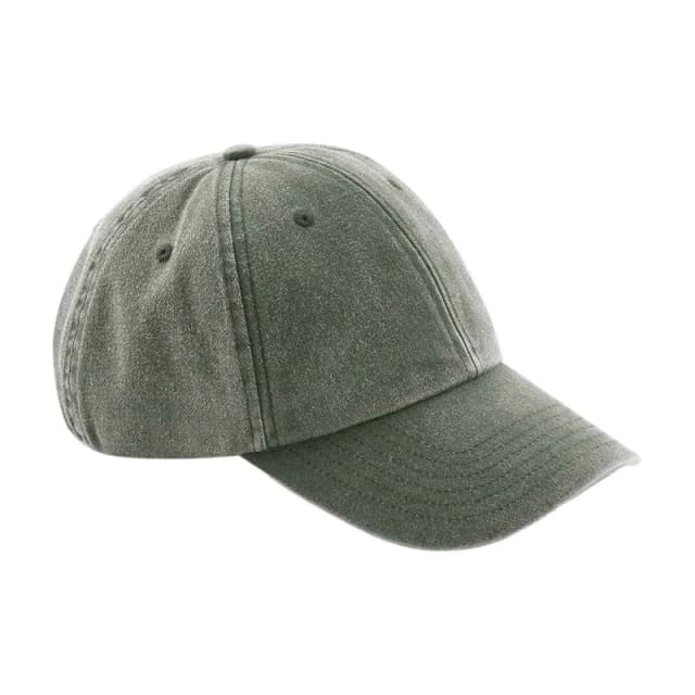 Beechfield Beechfield Men Vintage Low Profile Cap in Olive Olive One Size Male 5063527315946