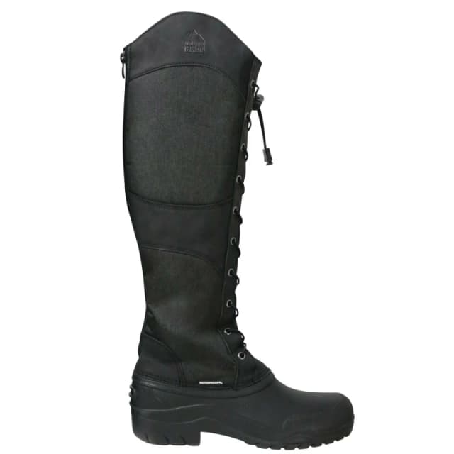 Hy Womens Mont Maudit Leather Long Riding Boots in Black Size: 4 Black Female 4