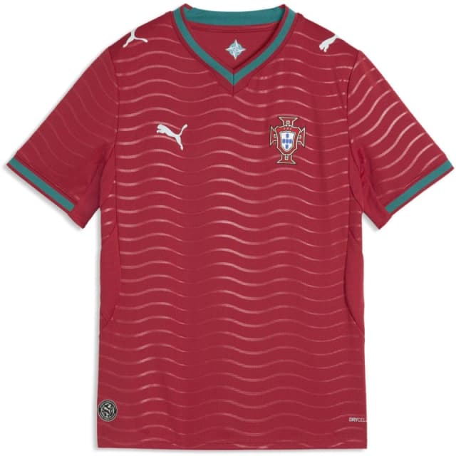 Puma PUMA Portugal Home Shirt 2026 Juniors Red/Green unisex 7-8 (S)