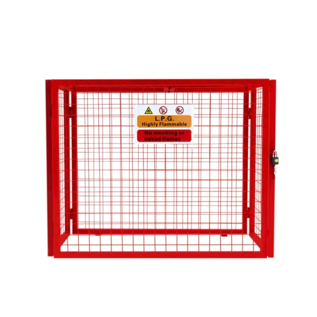 Monstershop Red Gas Bottle Collapsible Mesh Cage - 92cm x 110cm x 50cm Size: 92cm x 110cm x 50cm Red Unisex 92cm x 110cm x 50 cm