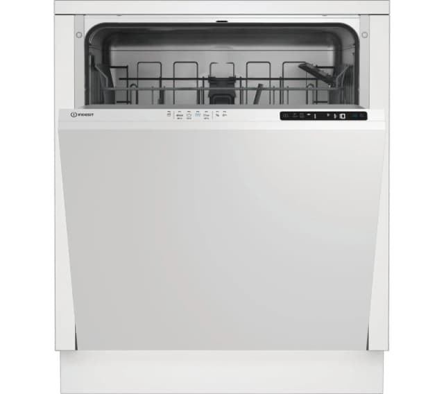 Indesit IN2IE13DT70UK Fully Integrated Full Size Dishwasher - White Control Panel with Fixed Door Hinge Kit - E Rated