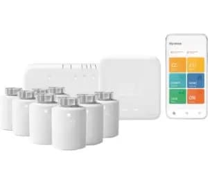 TADO Wireless Smart Thermostat Starter Kit V3 with 8 Smart Radiator Thermostats, White